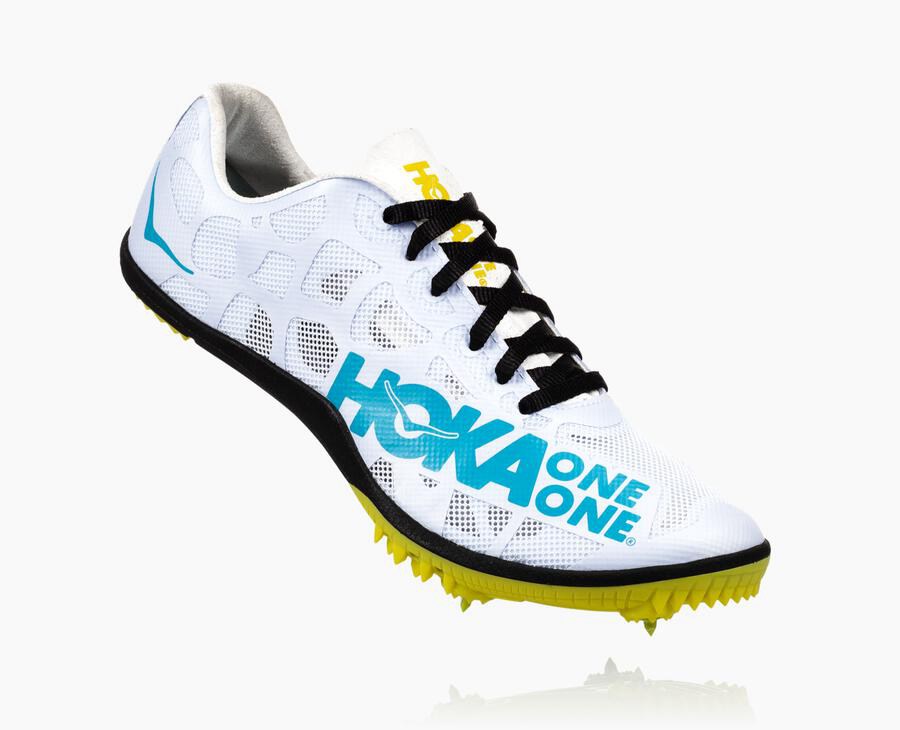 Hoka Mens Spikes NZ - Hoka One One Rocket X White/Blue (DKW042795)